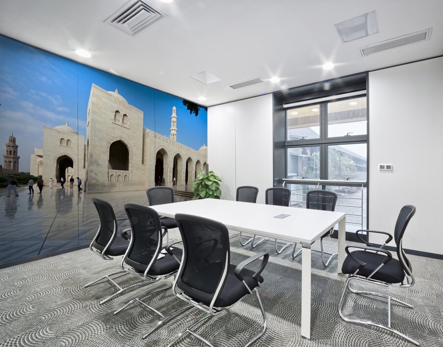 Oman. Muscat. Sultan Qaboos Grand Mosque Wall Printing