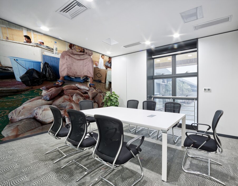 Oman. Muscat. The Fish Market Wall Printing