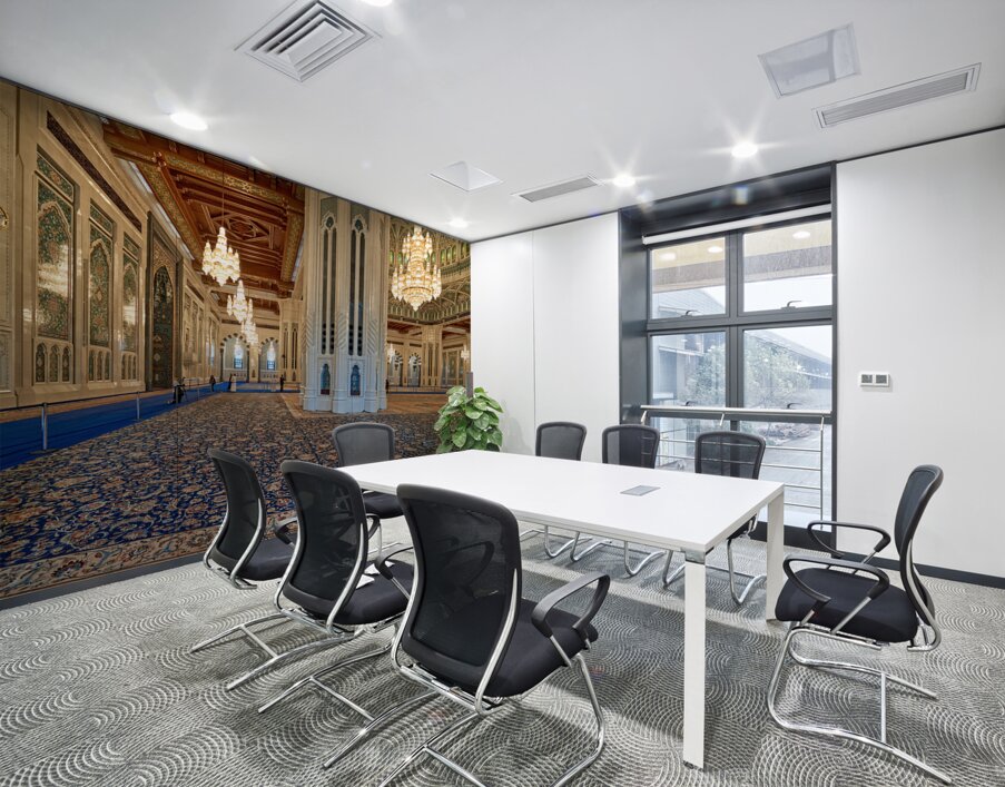 Oman. Muscat. Sultan Qaboos Grand Mosque Wall Printing