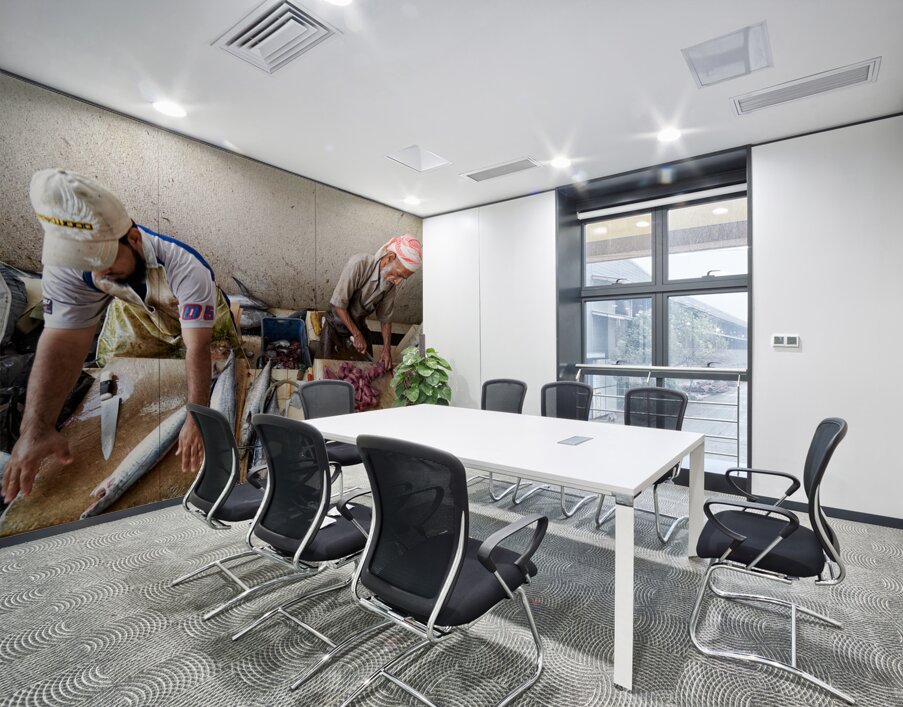 Oman. Muscat. The Fish Market Wall Printing