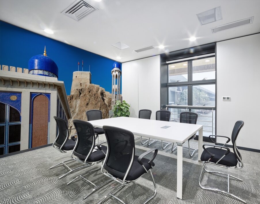 Oman. Muscat. Al Khor mosque Wall Printing