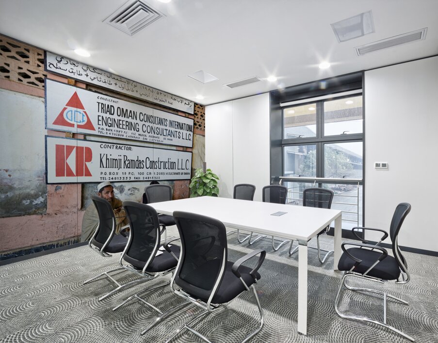 Oman. Muscat. Portrait of omani men Wall Printing
