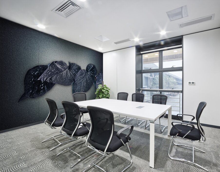 0803 Meditation In Winter Blues Wall Printing