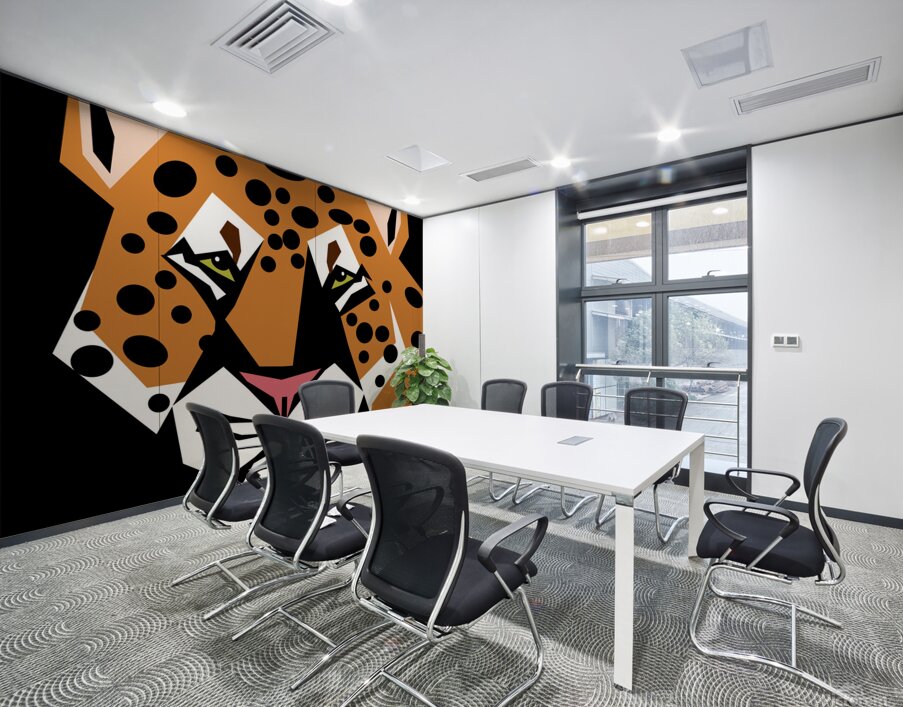 Leopard Wall Printing