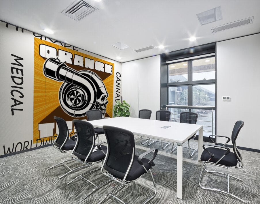 ORANGE TURBO Wall Printing