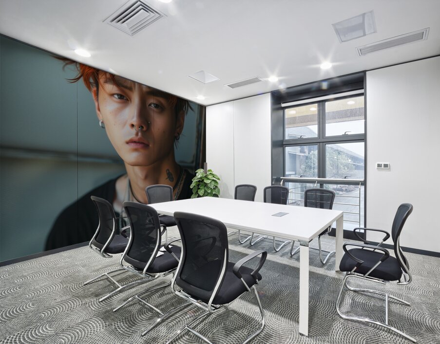 asian model manfull length shothandsomecoolwear 0 Wall Printing