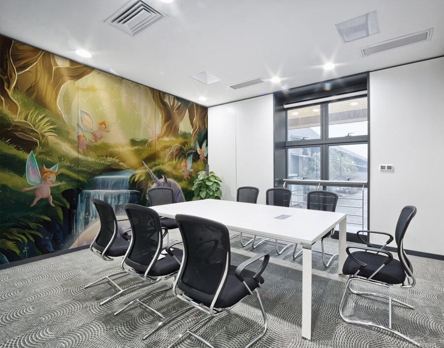 Pi7 Tool in an enchanting illustration a lush eme Wall Printing