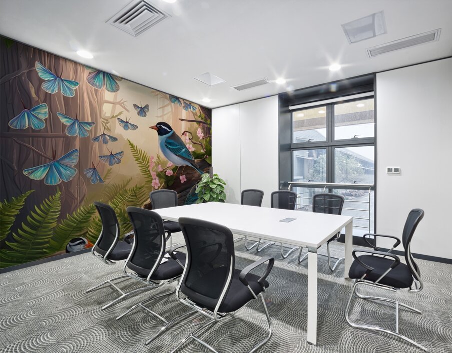 high above the forest floor bathed in the warm gl Wall Printing