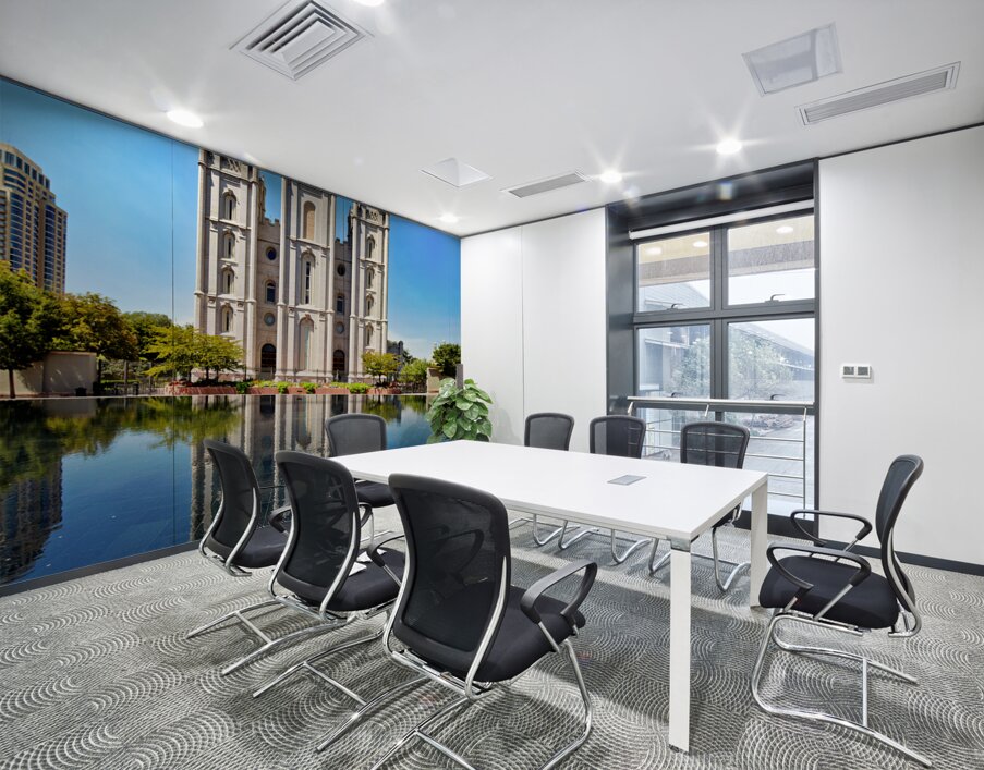 Salt lake Mormon Temple. Salt Lake City Utah USA Wall Printing