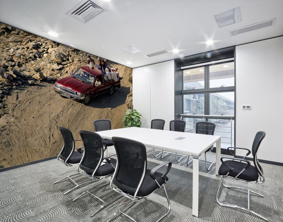 Pakistan. On the gravel road to Shandur Pass Wall Printing