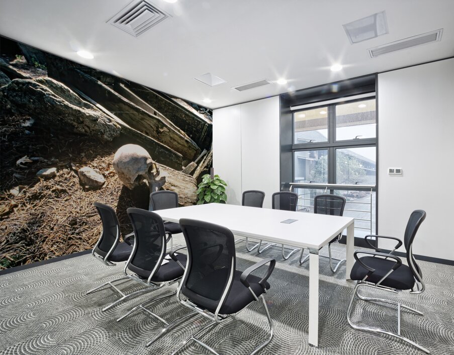 Pakistan. A Kalash cemetery in Bumburet valley Wall Printing