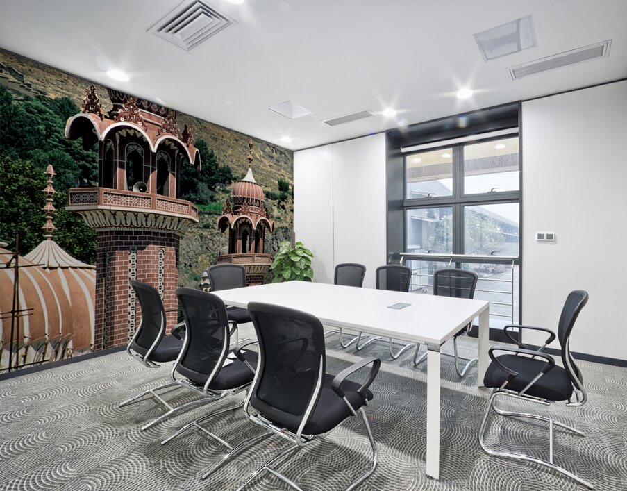 Pakistan. The mosque in Chitral Wall Printing