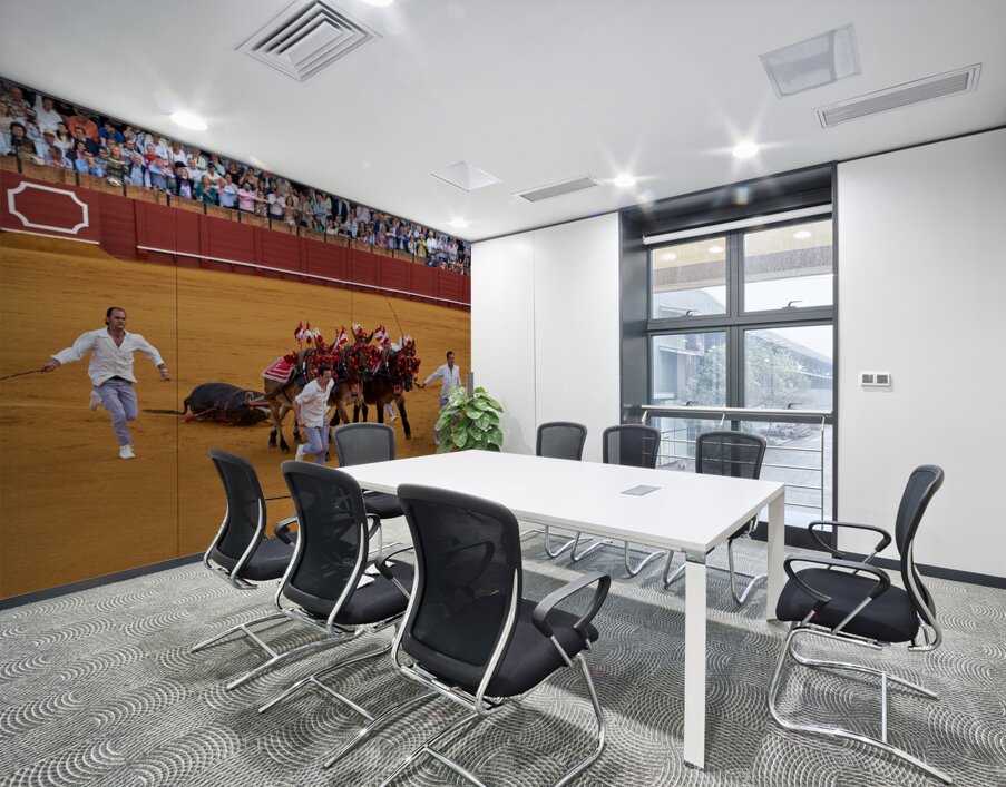 ANDALUSIA SPAIN. Bullfight in Seville Arena Wall Printing