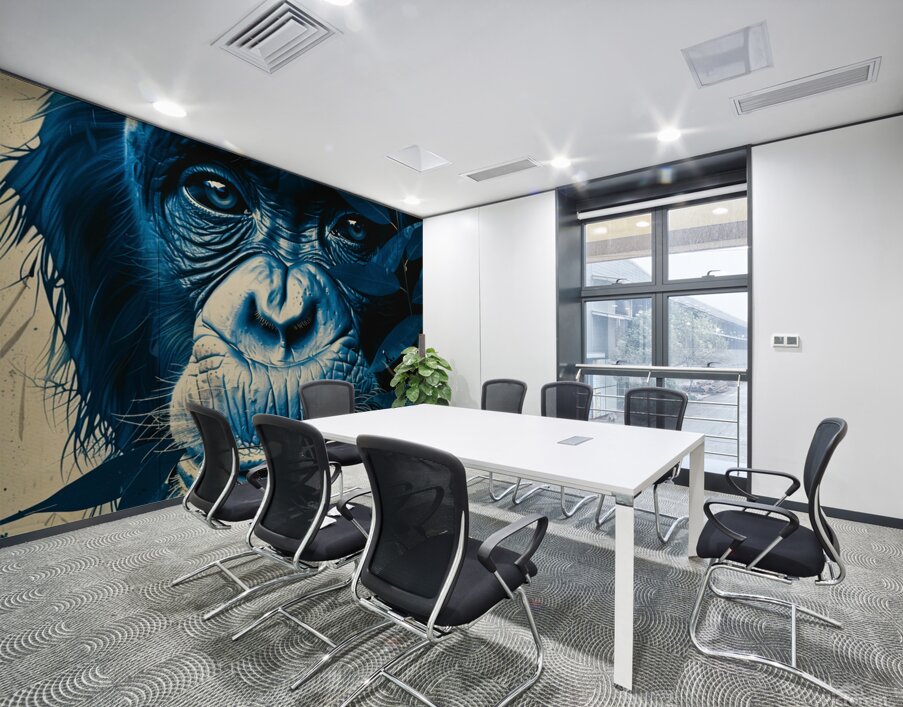 Gaze of the Primate Wall Printing