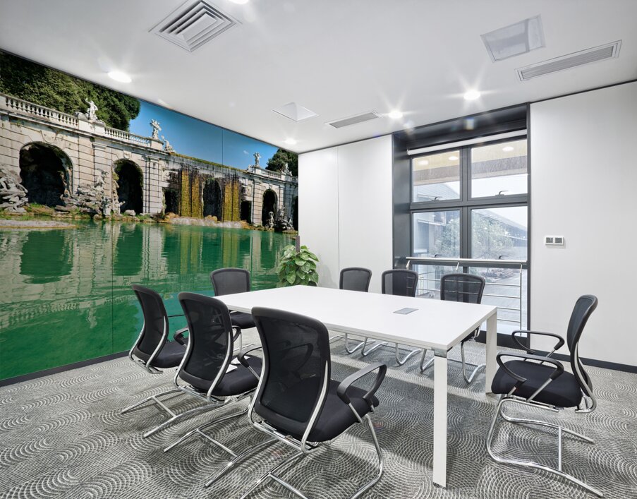 Caserta Campania Italy. The Royal Palace. The fountain of Aeolus Wall Printing