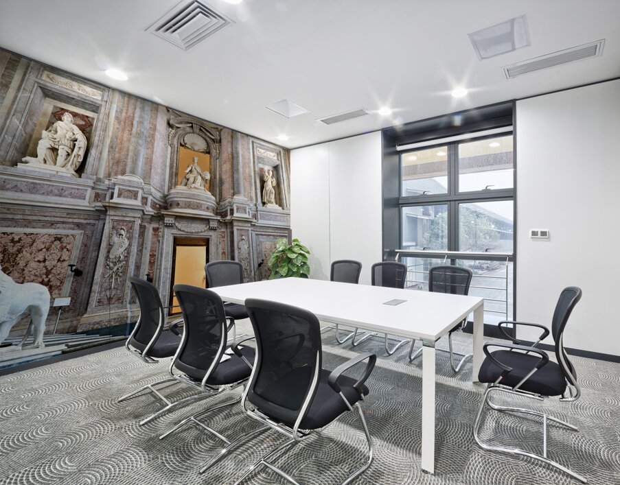 Caserta Campania Italy. The majestic entrance to the Royal Palace Wall Printing