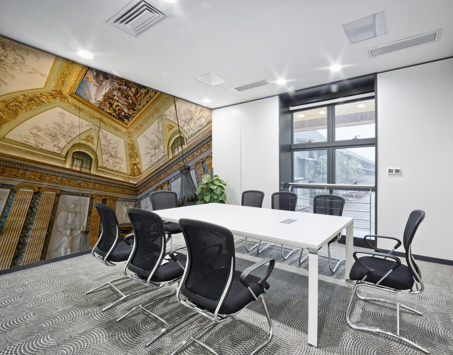 Caserta Campania Italy. The Royal Palace. The Hall of Mars Wall Printing