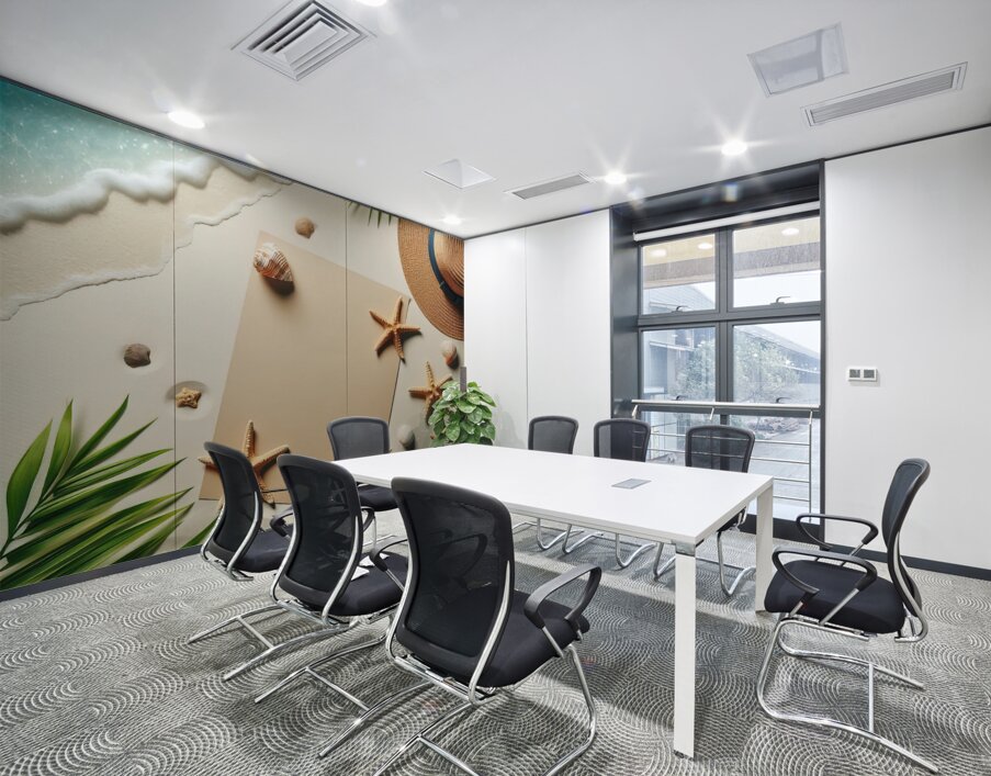 356 Blank paper for text on the white sand of the Wall Printing