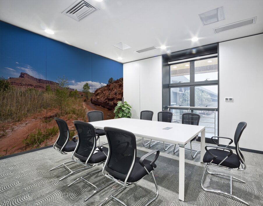 Professor Creek By A Bluff Wall Printing