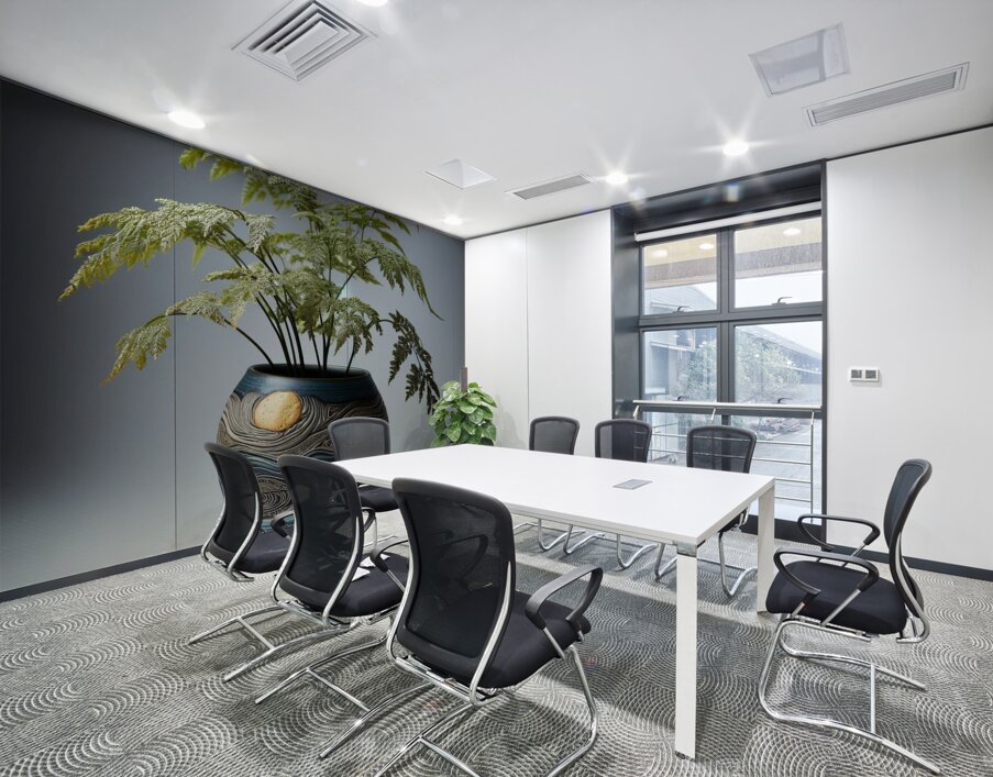 green fern artistic ceramic coil pot Wall Printing