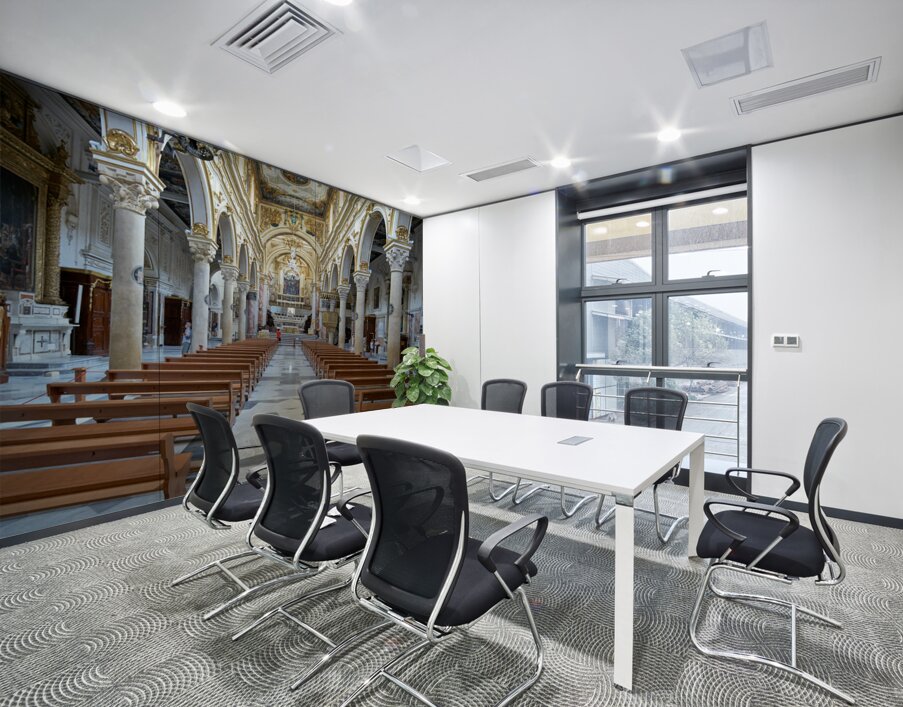 Matera Basilicata Italy. Basilica Pontificia Cattedrale di Maria Santissima della Bruna e SantEustachio Wall Printing