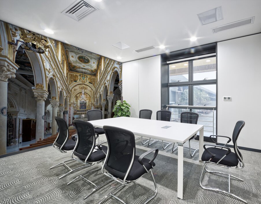 Matera Basilicata Italy. Basilica Pontificia Cattedrale di Maria Santissima della Bruna e SantEustachio Wall Printing