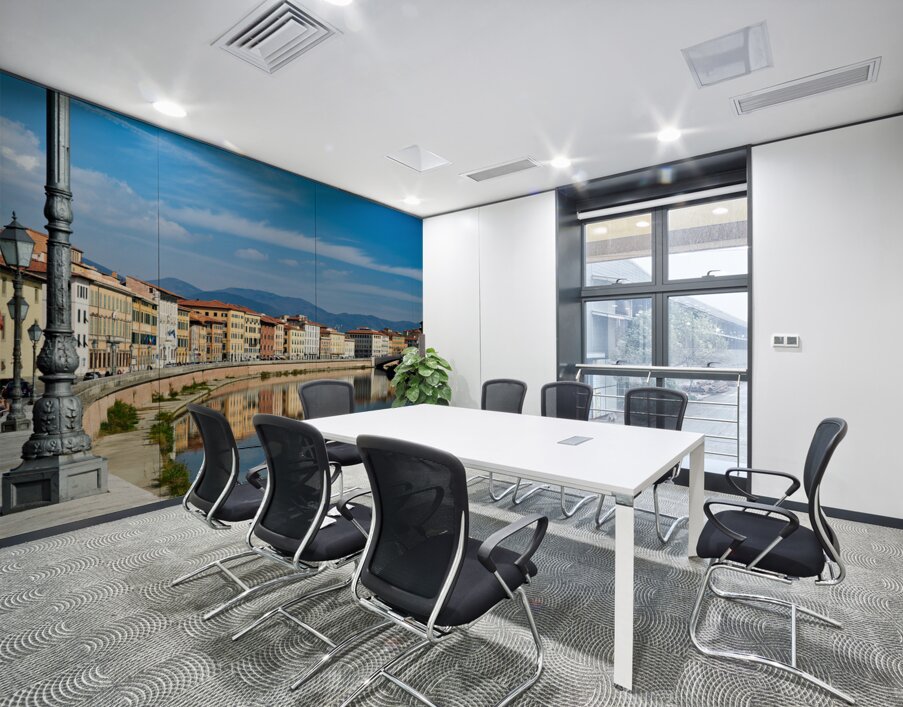 Pisa Tuscany Italy. The Arno river Wall Printing