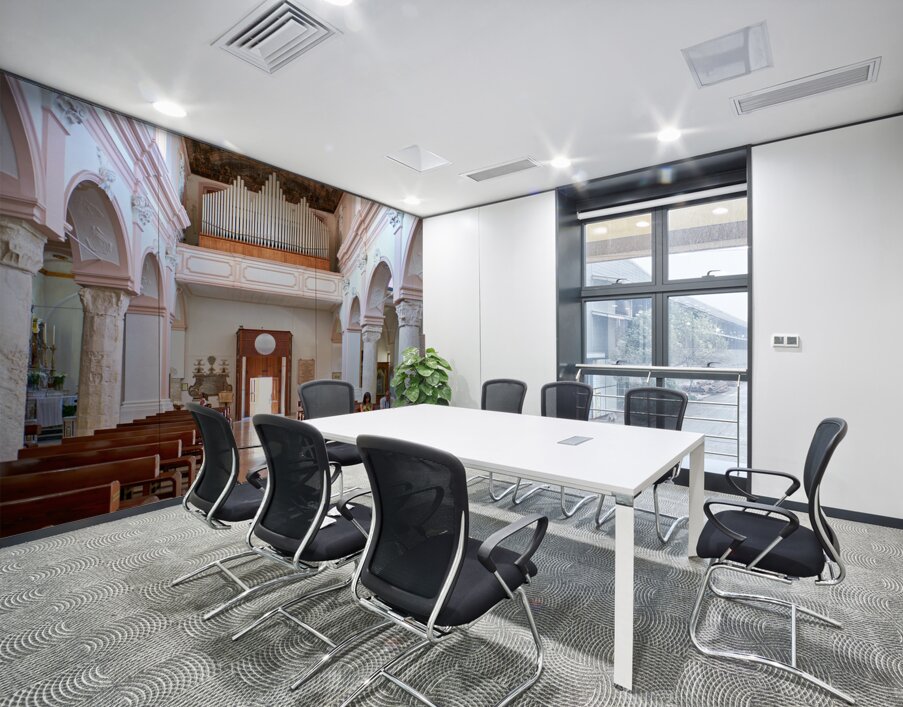 Vieste Gargano. Apulia Puglia Italy. The Cathedral Wall Printing