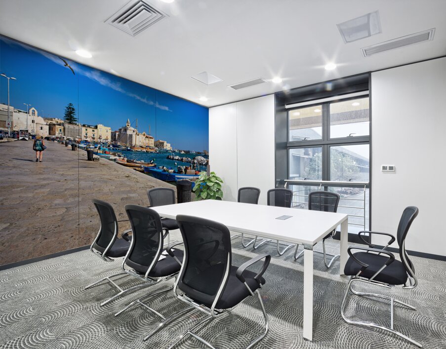 Apulia Puglia Italy. Trani. The seaport Wall Printing