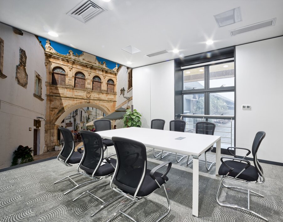 Apulia Puglia Italy. Ostuni. The white town. The Arco Scoppa arch Wall Printing