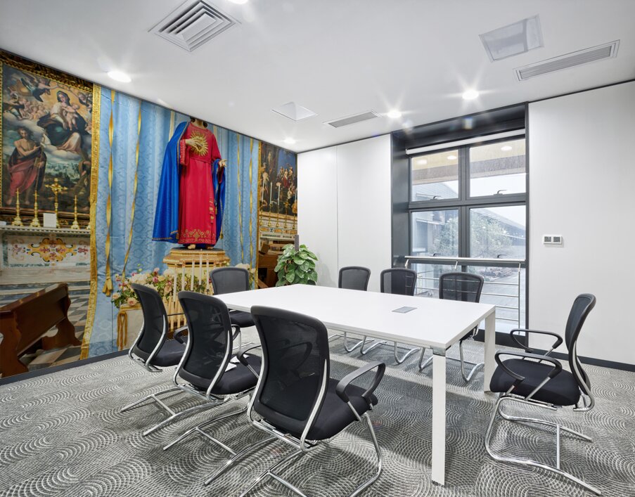 Salento. Apulia Puglia Italy. Gallipoli. The cathedral Wall Printing