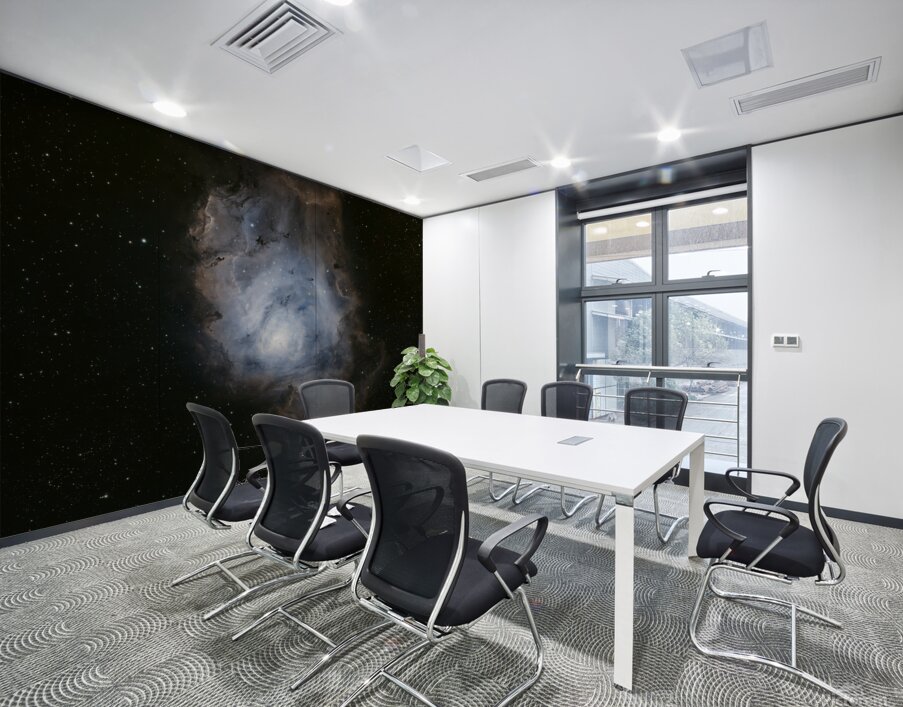 The lagoon nebula In hubble pallette  Wall Printing