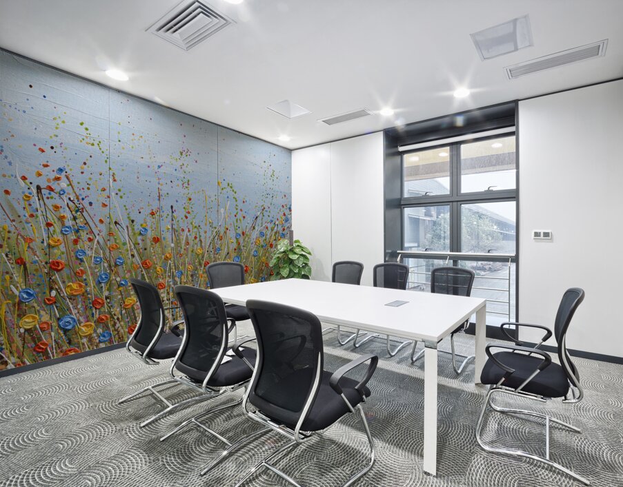 Colorful Meadow Wall Printing