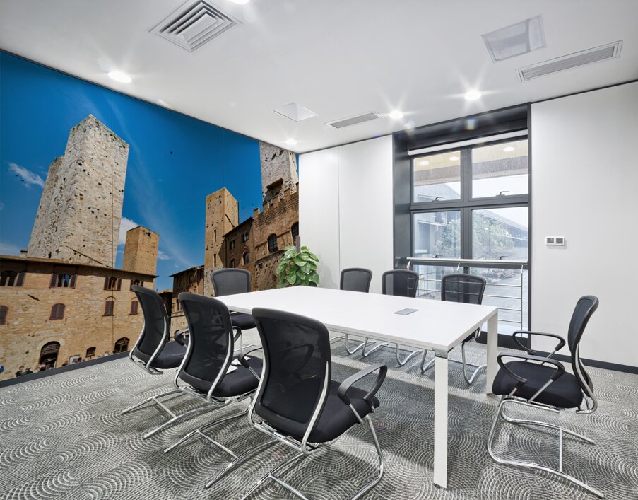 San Gimignano. Tuscany. Italy. Piazza del Duomo Wall Printing