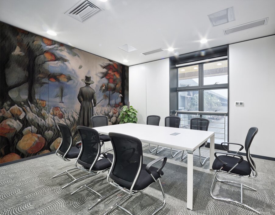 0889 Meditation Among The Blossoms Wall Printing