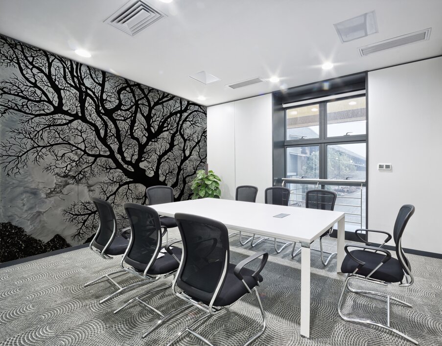 STORMY NIGHT   24 x 24 Gallery Canvas   Metallic Wall Printing