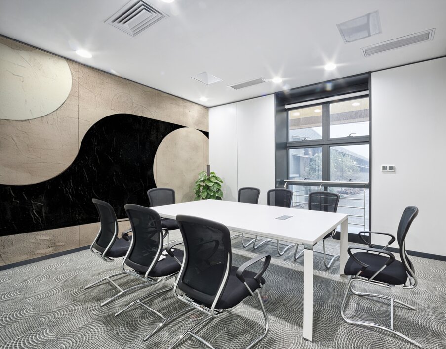 Abstract Geometric Black & White Wall Art Wall Printing