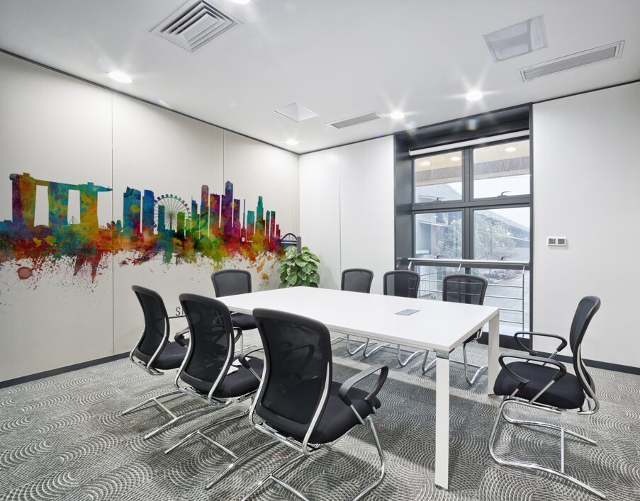 Singapore Skyline Wall Printing