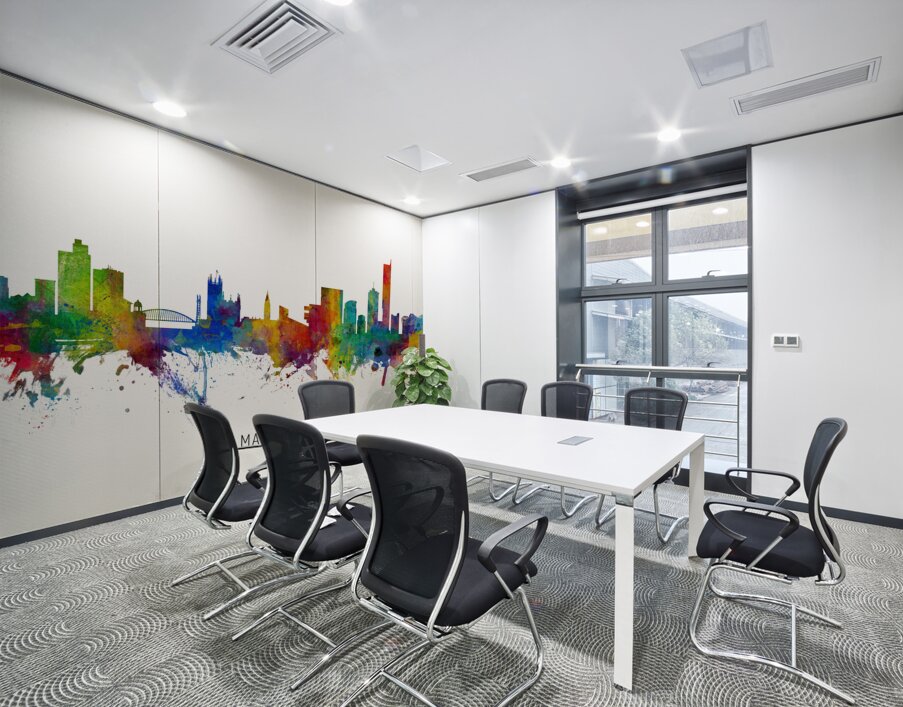 Manchester England Skyline Wall Printing