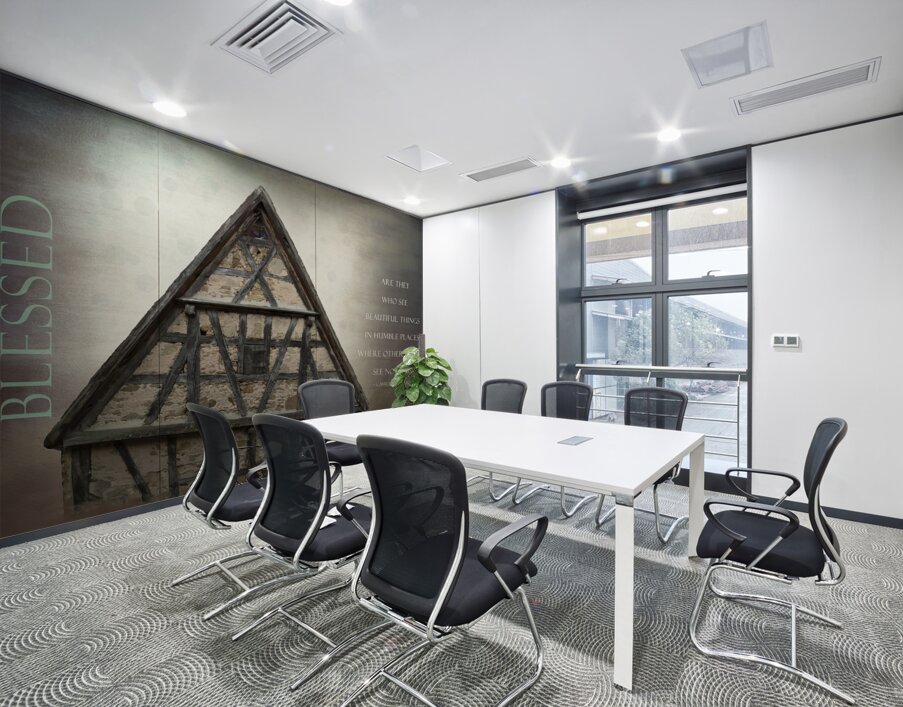 Blessed Humble Places Timbered Home Wall Printing