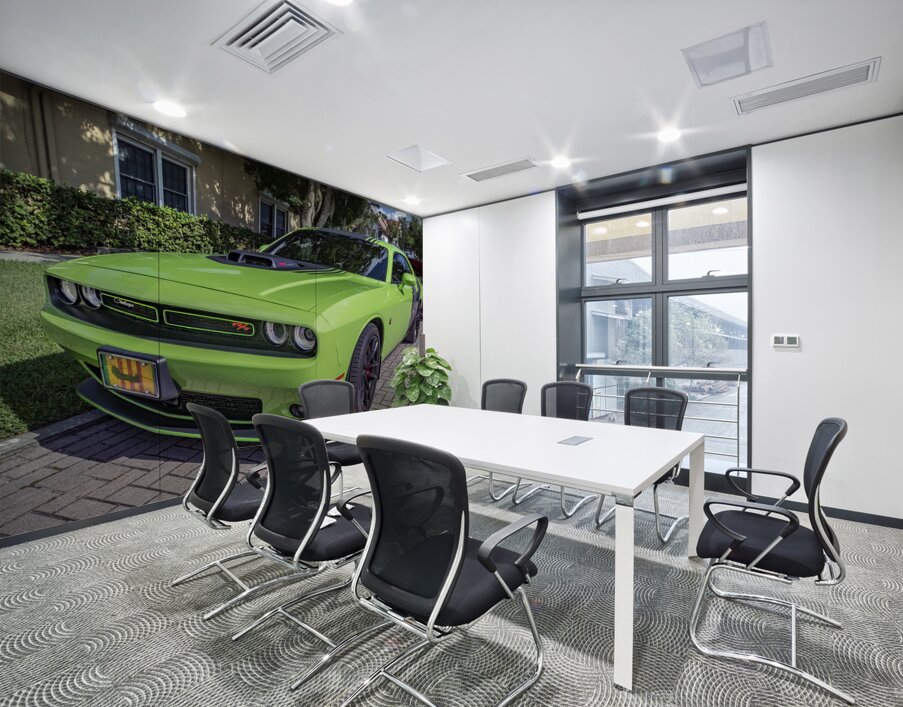 2020 Green Dodge Challenger Hemi RT Shaker X2 10 Wall Printing