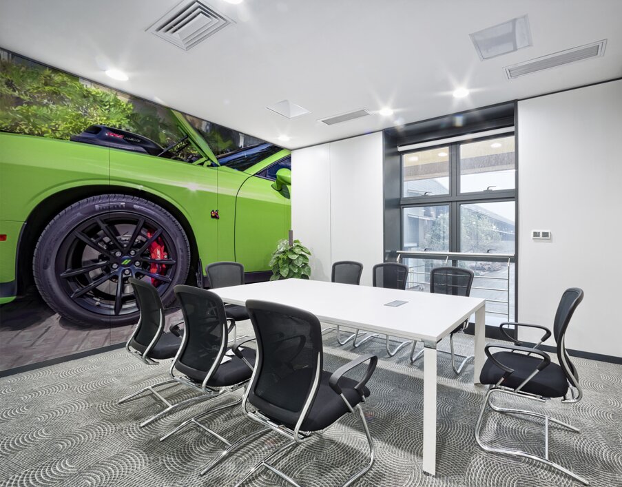 2020 Green Dodge Challenger Hemi RT Shaker X2 23 Wall Printing