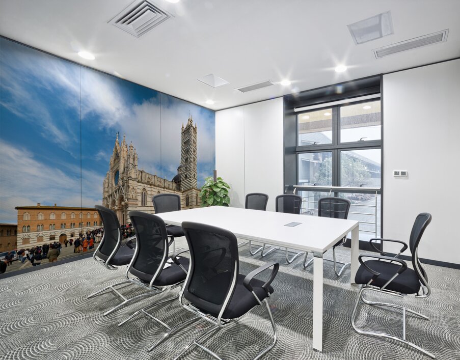 Siena Tuscany Italy. The Cathedral Wall Printing