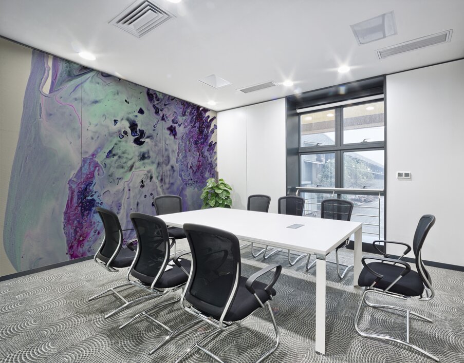 Blue Dance Wall Printing