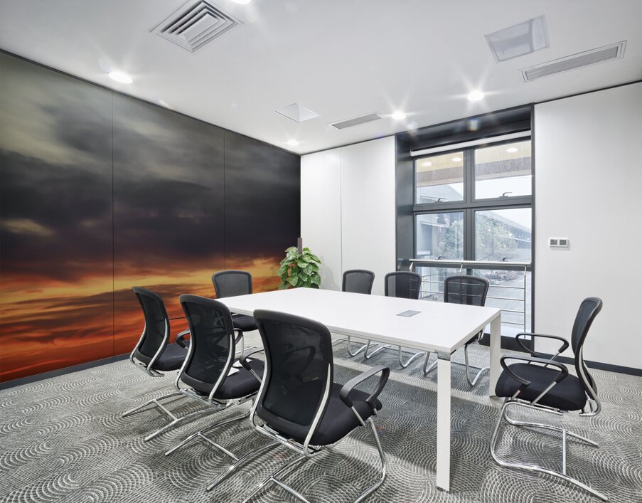 Night Falls with a Dark Wave Wall Printing