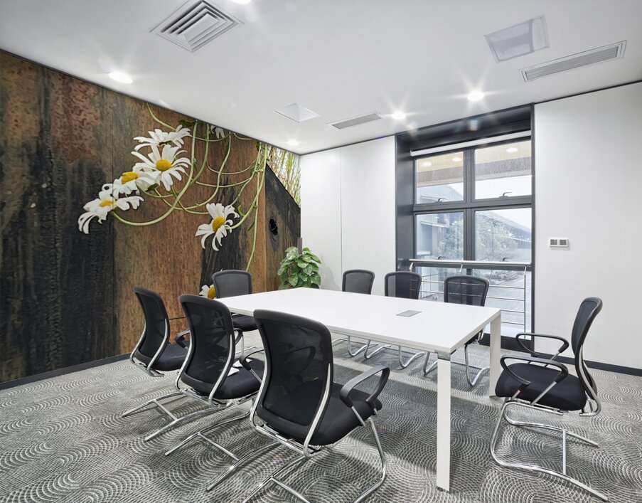  Impressionistic Summer Trailing Daises Wall Printing