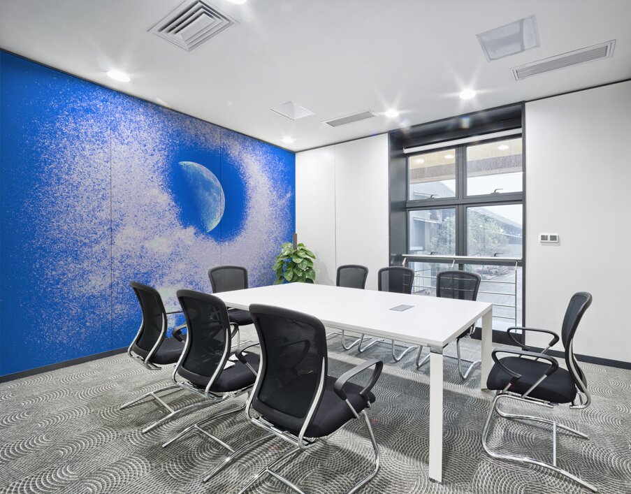 Original Disintegrating Moon Wall Printing