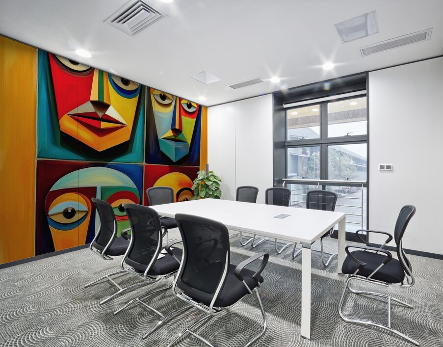 Faces in a Quandry Wall Printing