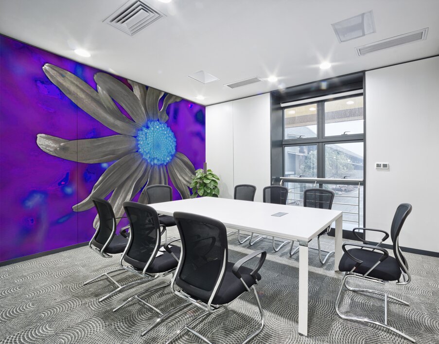  Abstract Colourful Daisy Flower  Wall Printing