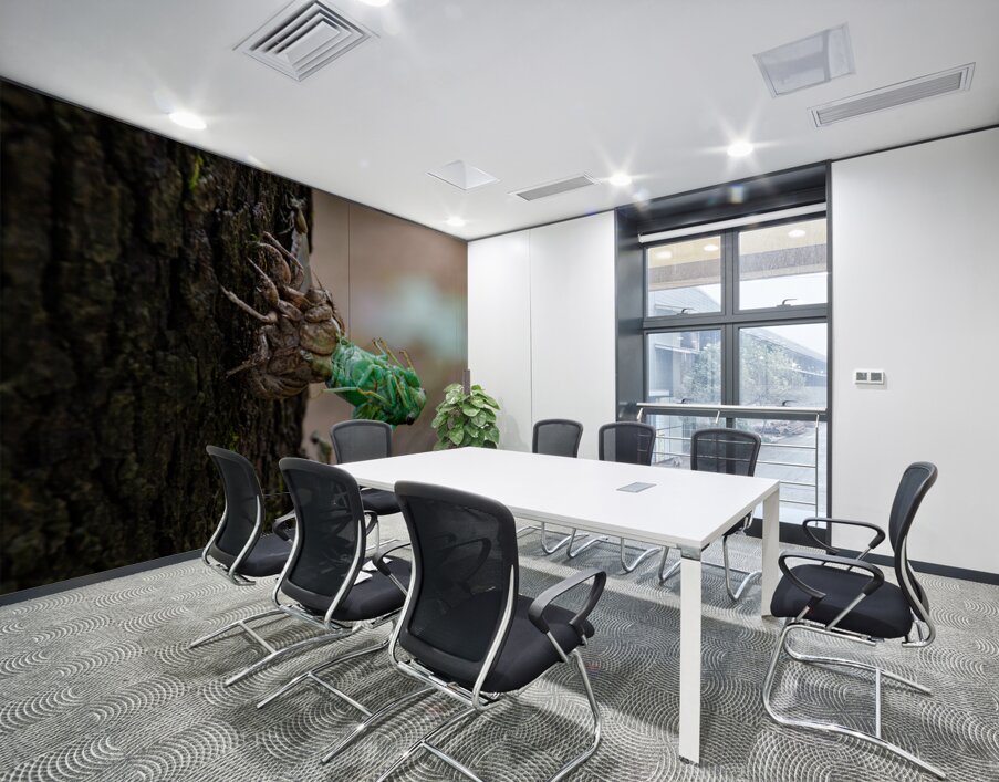 Annual Cicada Molting Wall Printing